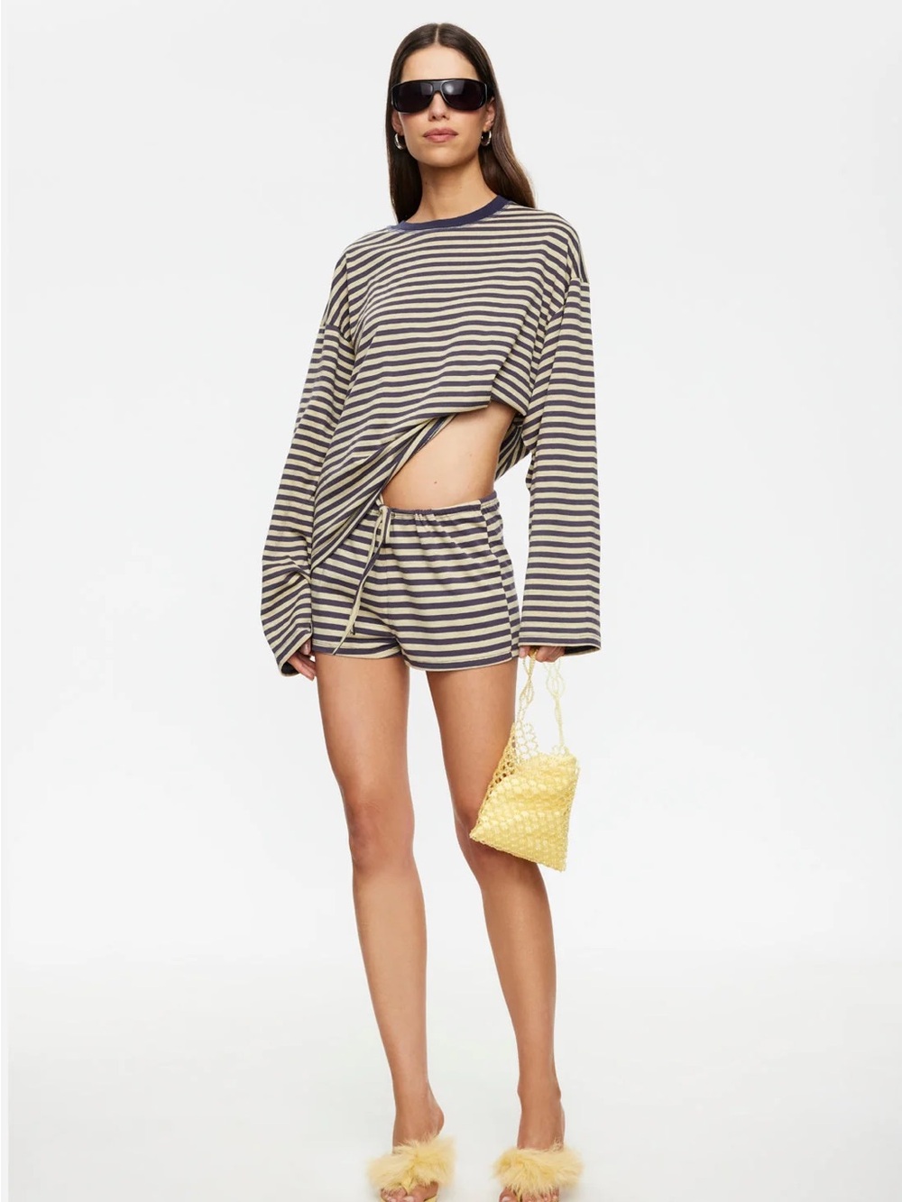 Lioness Striped Two-Piece Lounge Set